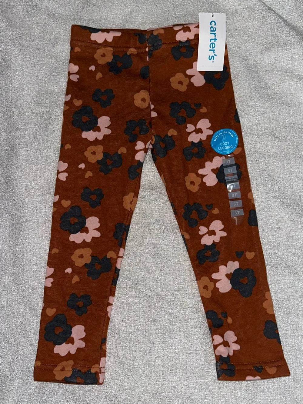 Carter's Girls' Rust Floral Leggings